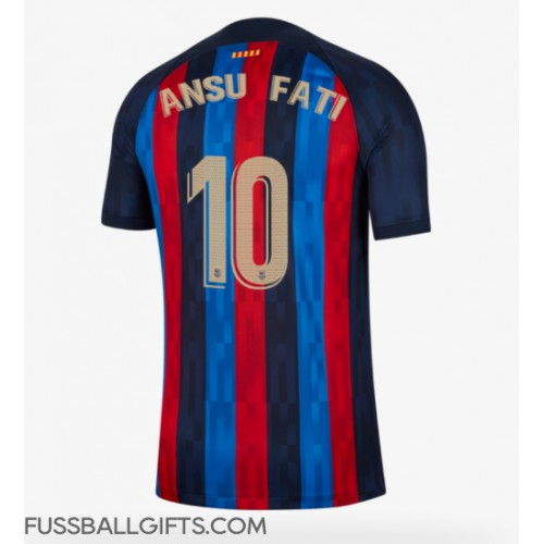 Barcelona Ansu Fati #10 Fußballbekleidung Heimtrikot 2022-23 Kurzarm